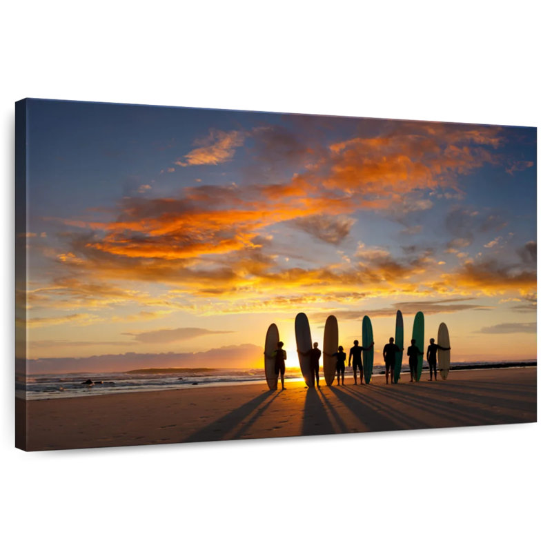 Gillard Malibu Sunrise Surfers, H 24 po x l 36 po