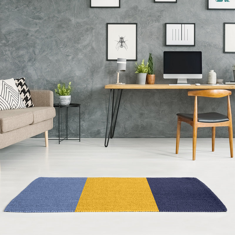 Striped Indoor Rug, Rectangle 7' x 5'