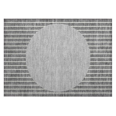  Machine Washable Indoor/Outdoor Chantille ACN994 Gray Area Rug