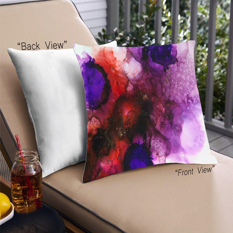 Coussin Color Focus, Microsuède