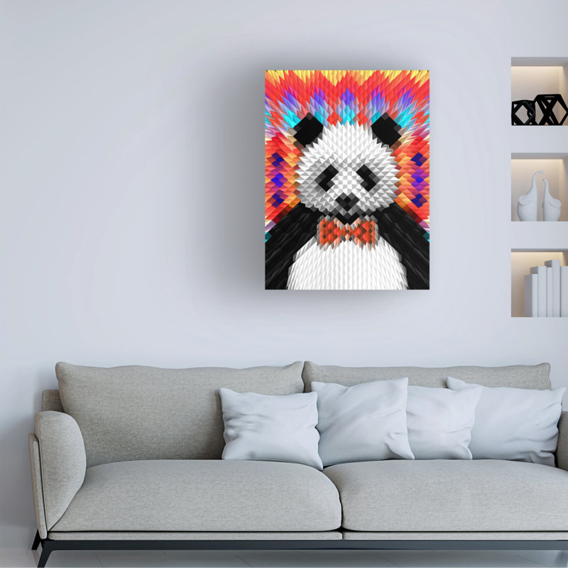Art sur toile Ali Gulec Panda, H 14 po x l 19 po