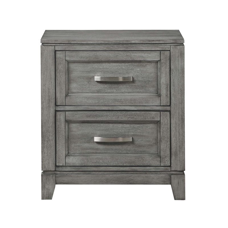 Table de chevet avec 2 tiroirs de rangement 1Pc