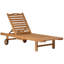 Andy Teak Wood Outdoor Chaise