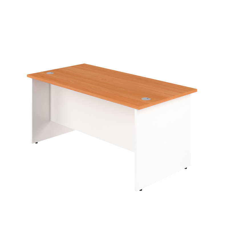 Solid Wood Base Desk Shell, Beech, 73cm H x 120cm W x 80cm D