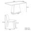 Ensemble de table de salle à manger rectangulaire Nordic Fashion-103418777