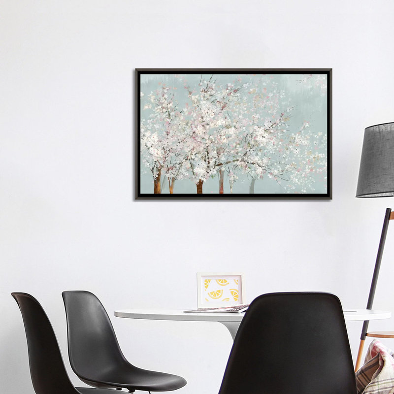 « SACO Bloom » par Allison Pearce, reproduction d’art, Pas de tapis, Toile encadrée de bois rustique foncé