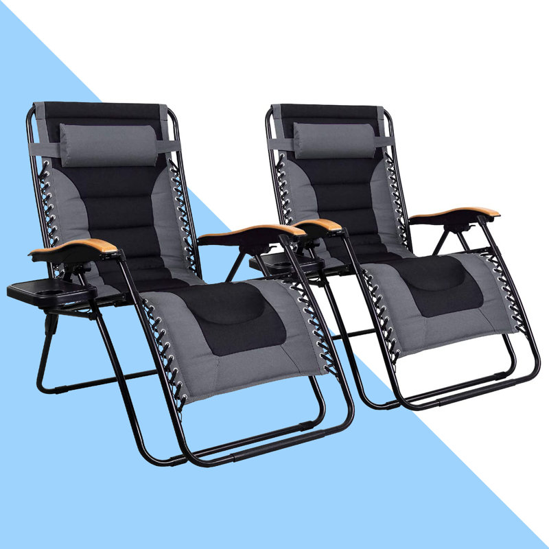 Syril Folding Zero Gravity Chair, Gray