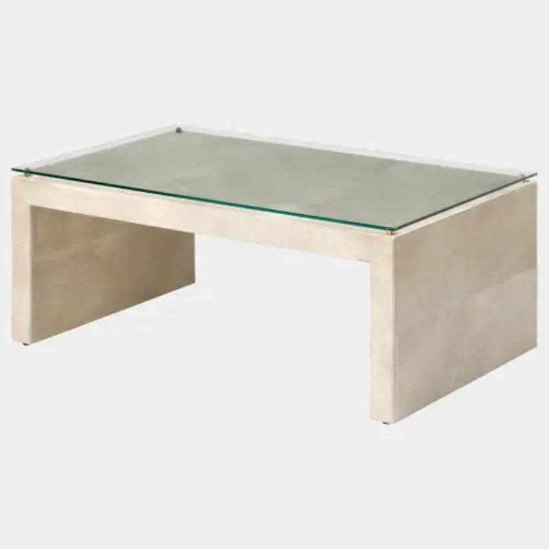 Posh Cocktail Table, Clear / Brown