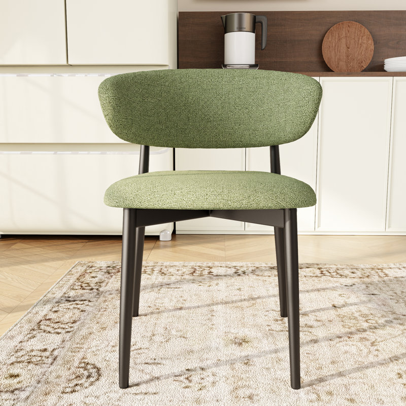 Ensemble de salle à manger rond moderne 5 pièces Aversa avec pied central en métal et 4 chaises à structure métallique bouclée, chaises entièrement assemblées