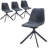 Matthew Leather Dining Side Chair With 360-Degree Swivel And Powder-Coated Iron Legs Matthew Collection-144607887-134529385