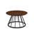 Lauryna Pedestal Coffee Table，Modern Round Coffee Table with Metal Base-2115891647-2108247443