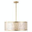 22" 5-Light Capiz Shell Drum Chandelier