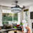Vandela 42"  Crystal Ceiling Fan with Remote Control, and Reverse Function