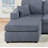 Navonte Modern Elegance Plush Seating Comfortable Loveseat with Gray Textured Fabric, Channel Tufting
