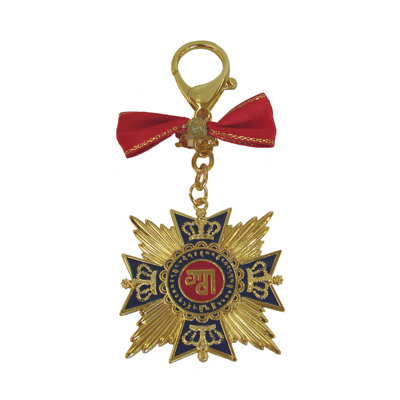 Feng Shui Import 2'' W Gold/Red Key Chain