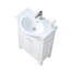 Ensemble de meuble-lavabo simple blanc 24 po