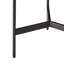 Petite table d'appoint ronde décorative, table d'appoint à plateau en pierre frittée avec structure en métal robuste, table de chevet polyvalente et support à plante pour l'intérieur