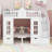 Adonya Kids Twin Over Twin Bunk Bed-182423035