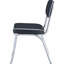 Chaises d'appoint de salle à manger rembourrées noires (2) - Siège, rembourrage en mousse de style moderne 2 pièces, espace contemporain