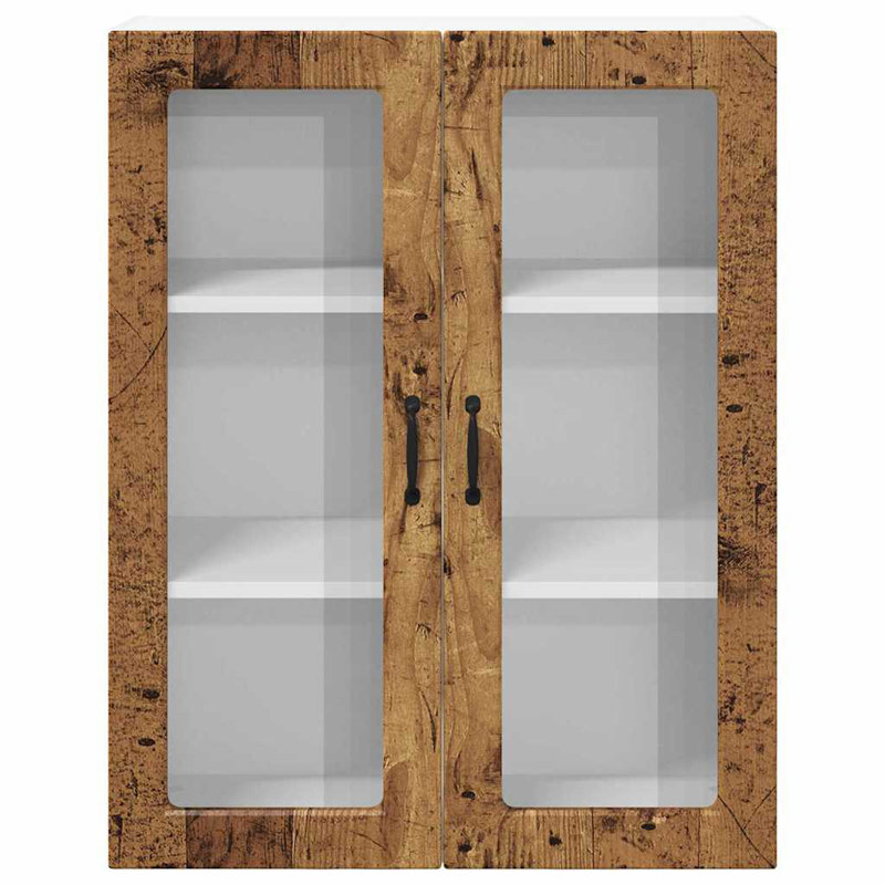 Vidaxl Kitchen Wall Cabinet White 60 X 31 X 100 Cm Engineered Wood, 100cm H x 80cm W x 31cm D, Old Wood