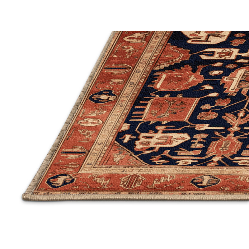 Tapis brun lavable à la machine, Rectangulaire 2 pi x 3 pi