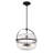 Natavius 4-Light Convertible Semi-Flush or Pendant in Matte Black-1783139596