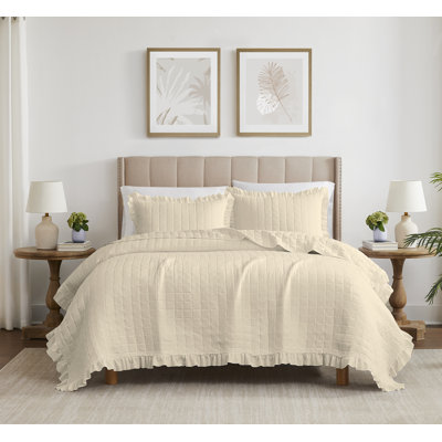 Ensemble de courtepointe en microfibre Belina