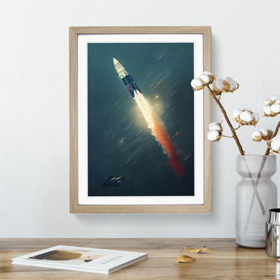 Spectacular Spaceship Rocket - Single Picture Frame Painting