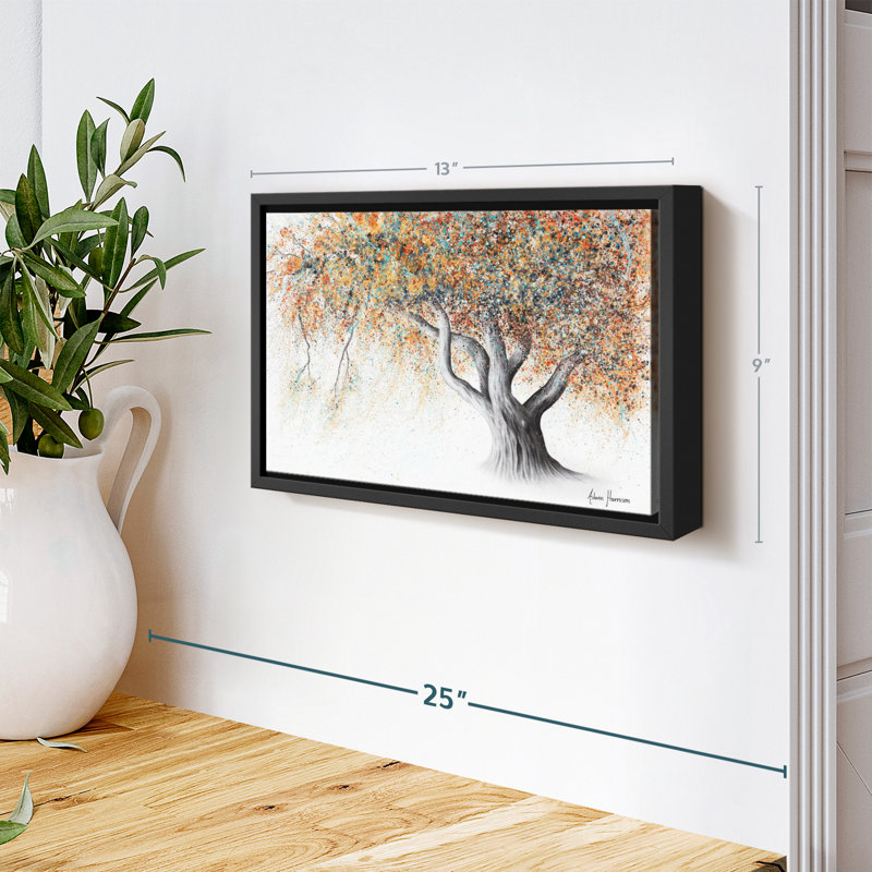 Rusty Autumn Tree Canvas Print, 9" H x 13" W