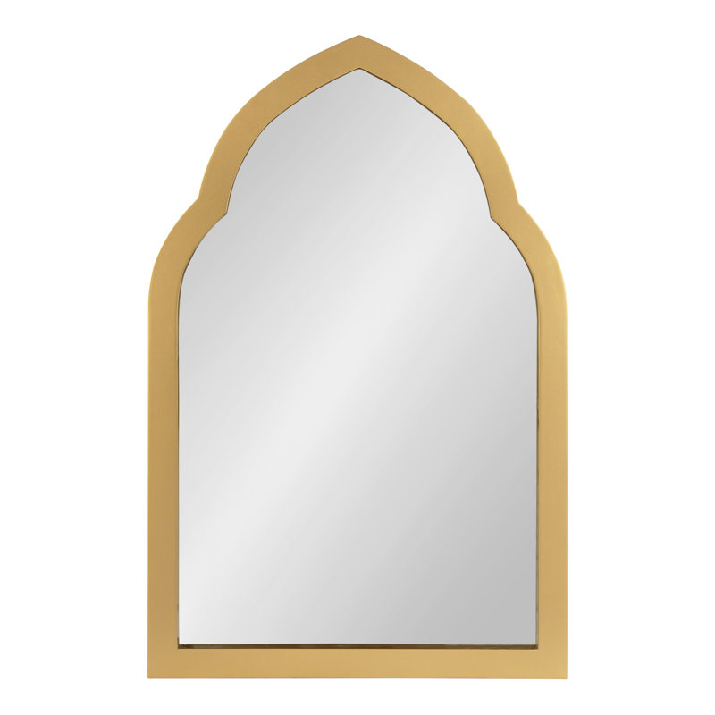 Ivanka Engineered Wood Arch Mirror, Gold