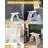 Shower Bench Modern Waterproof Non-Slip Bathroom Chair with Water Leaking Channel and Wash Hole