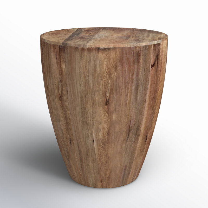 Ruth Block End Table, Brown