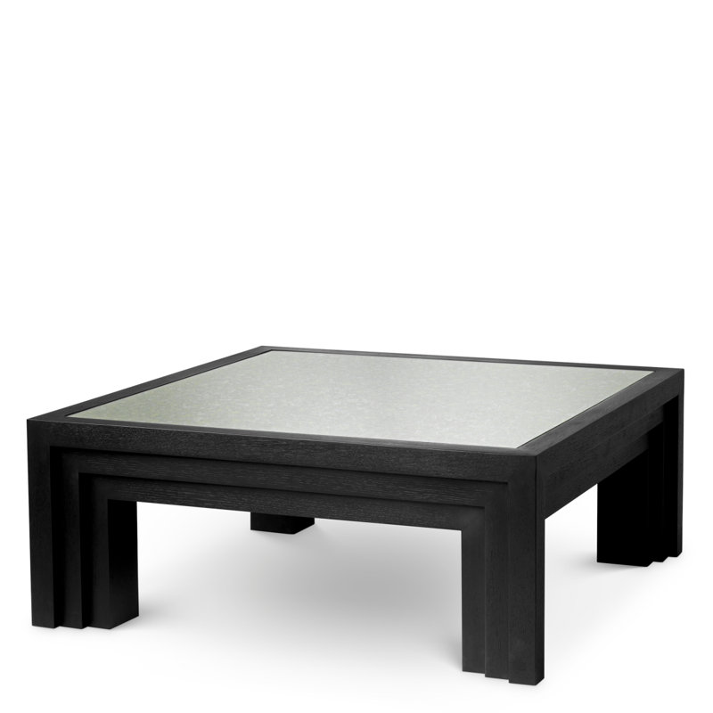Metropolitan Glass Coffee Table, Black