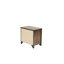 Table de chevet 1Pc Table de chevet en bois 2X tiroirs Mobilier de chambre à coucher