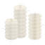 Piédestal en papier pliable, présentoir pliable multi-hauteur pour les desserts, les événements et la décoration intérieure - Blanc-138879073