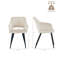 2 X Dining Chairs, Velvet Upholstered Kitchen Counter Chair, Lounge Reception Chairs For Dining Room-1105459489