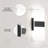 Dimmable Modern Wall Sconce with Rectangular Acrylic Lampshade, 6000K Hardwired-1620656431