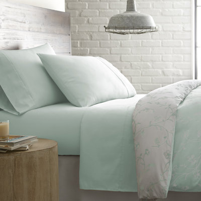 Southshore Fine Linens Sweetbrier Extra Deep Pocket Sheet Set, 100% Cotton 300 Thread Count Sateen Bedding, 2 Pillowcases, 22-Inch Deep Pocket, Full