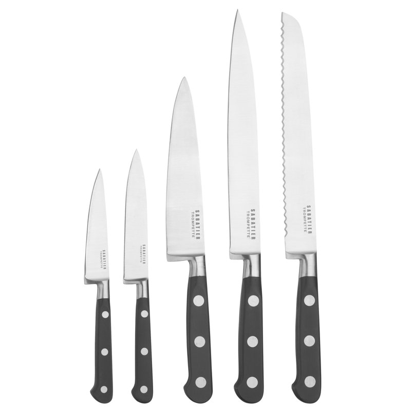Richardson Sheffield Sabatier 6 Piece High Carbon Stainless Steel Knife Block Set