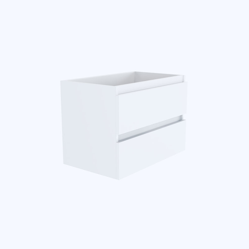 Base de meuble-lavabo mural simple 29 po Salt, Blanc