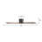 Milan 54inch 6 Solid Wood Blades Dc Motor Indoor Flush Mount Ceiling Fan With Remote, Black and Walnut-727219483-727219486-727219476