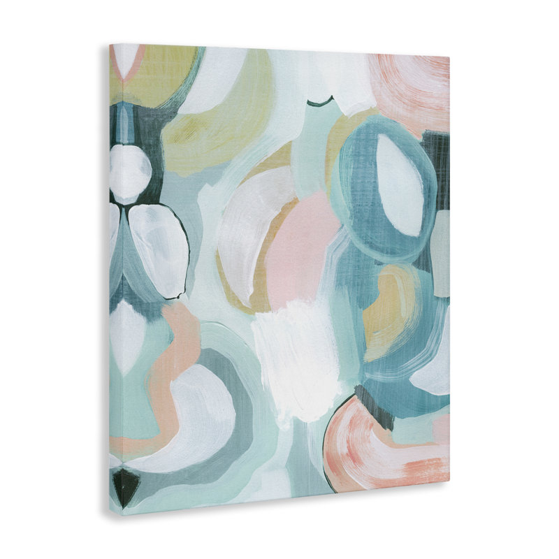  «Pastel Round Forms», art mural par Grace Popp, H 48 po x l 36 po