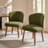 Davia Mid-Century Modern Upholstered Dining Chair With Solid Wood Leg-1965733559