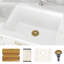 Évier de cuisine encastré 21 po à cuve simple en granite de quartz avec accessoires de poste de travail-133705544