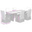 Acacia Patio Dining Set with Rectangular Table-401235207