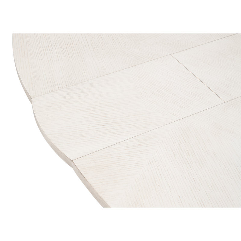 Giselle ronde, H 30 po x L 55 po x l 55 po, Blanc de travail