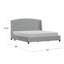 Lit plateforme à oreilles tapissier Aubreana, gris-1375630432