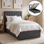 Fabric Ottoman Bed Frame With Hydraulic Lift-Up Storage, Slatted Base, Modern Design-1165355624-1165355639
