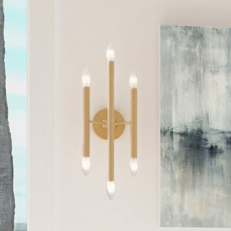 Applique murale en acier pour bougie