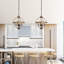 Lentz 4 - Light Brown/Black Pendant
